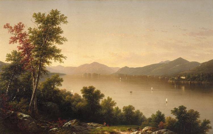 John William Casilear Lake George France oil painting art